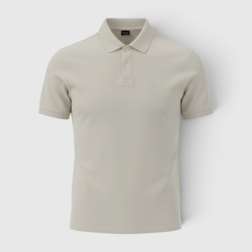BOSS Ανδρική Polo Μπλούζα Λευκή / Pre-Owned